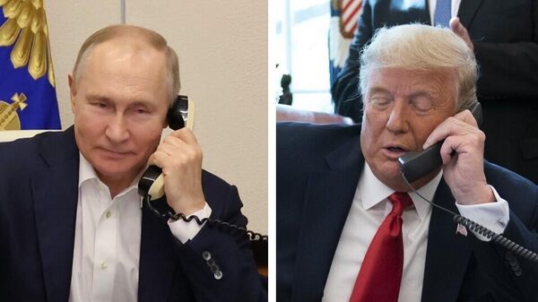 El presidente ruso, Vladímir Putin, y el presidente estadounidense, Donald Trump - Sputnik Mundo