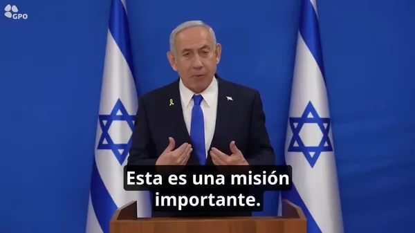 Netanyahu afirma que la operación contra Irán se lanzó con el claro apoyo de Trump - Sputnik Mundo