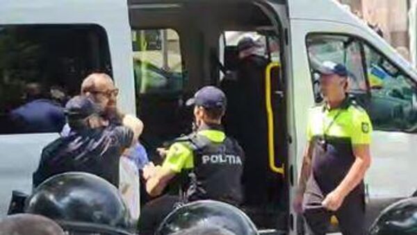 Violencia policial en Moldavia - Sputnik Mundo