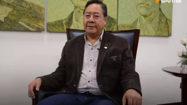 El presidente de Bolivia, Luís Arce, ofrece entrevista a Sputnik - Sputnik Mundo