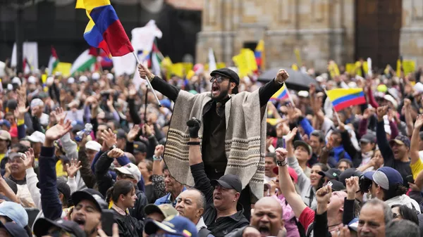 Se realizaron diversas manifestaciones a favor de la consulta popular de Petro. - Sputnik Mundo