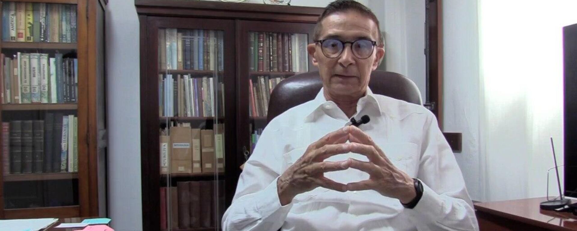 Luis Enrique Ramos Guadalupe, coordinador de la Comisión de Historia de la Sociedad Meteorológica de Cuba. - Sputnik Mundo, 1920, 21.06.2025