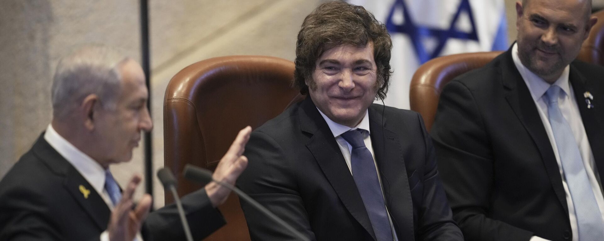 El presidente de Argentina, Javier Milei, en su viaje a Israel. - Sputnik Mundo, 1920, 21.06.2025