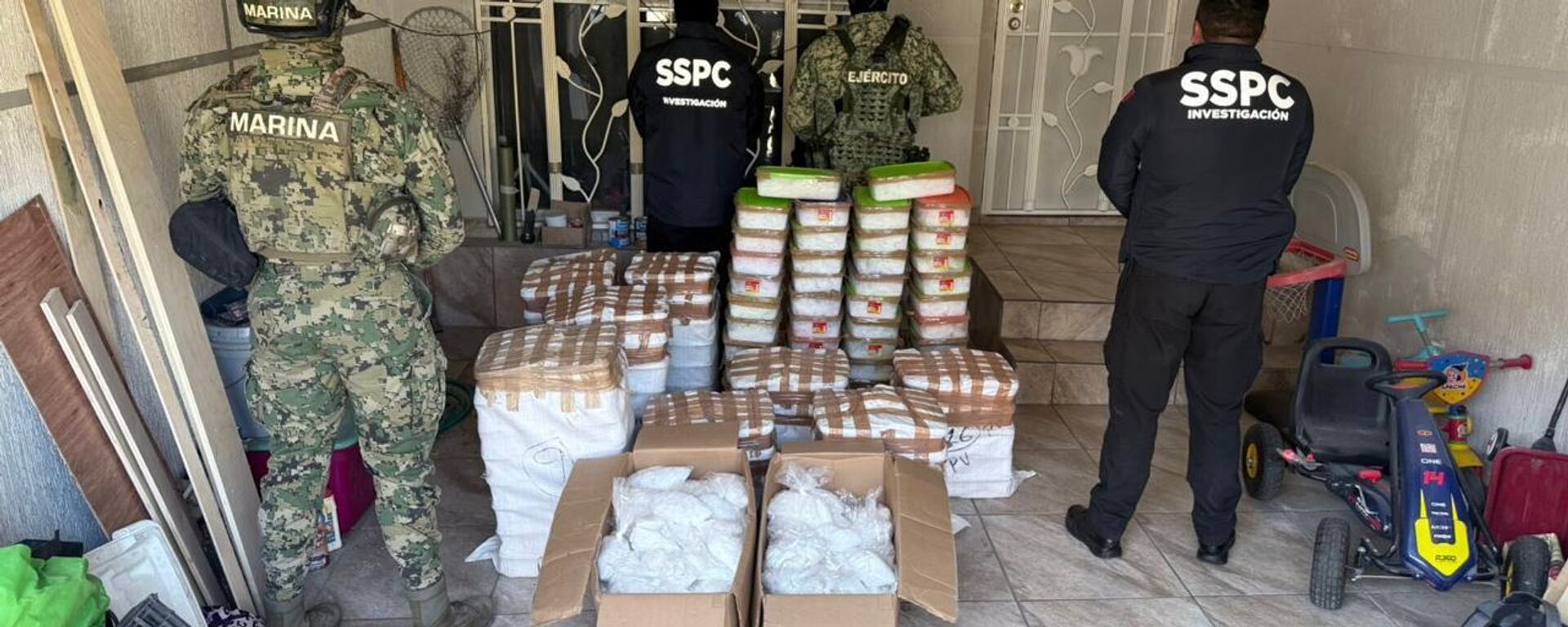 Aseguran al norte de México más de 700 kilos de metanfetamina en dos días - Sputnik Mundo, 1920, 21.06.2025