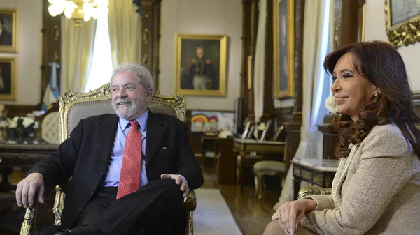Lula da Silva y Cristina Fernández - Sputnik Mundo