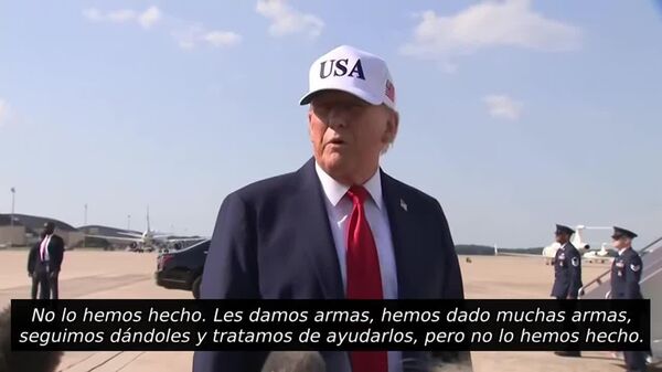 Trump comenta la pausa en la ayuda a Ucrania - Sputnik Mundo