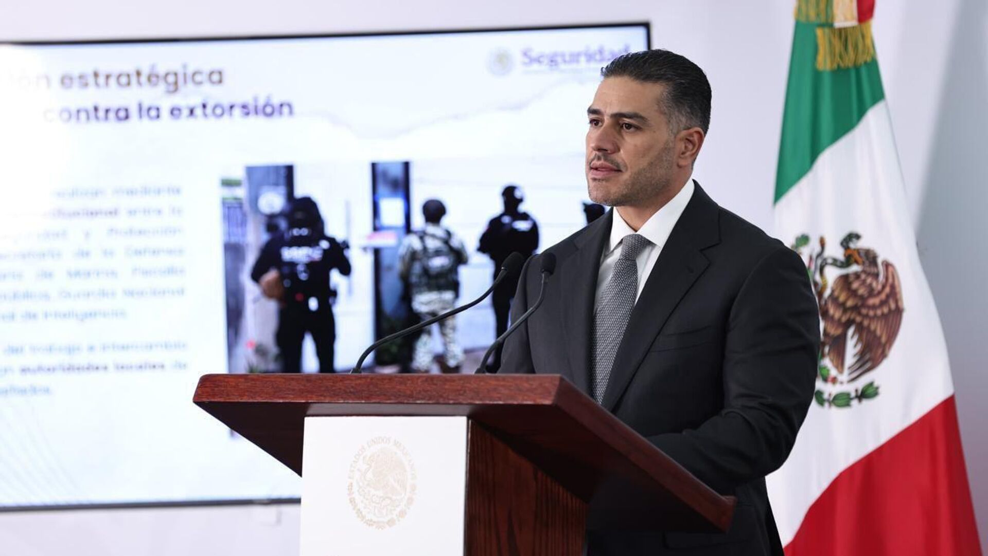 Omar García Harfuch, secretario de Seguridad y Protección Ciudadana de México - Sputnik Mundo, 1920, 07.07.2025