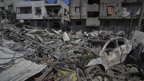 Una estación de gas fue destruida por un ataque de Israel en Gaza. - Sputnik Mundo