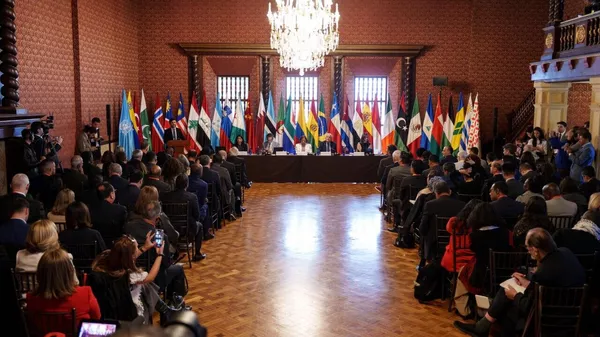 Palestina no está sola: la primera Conferencia Ministerial de Emergencia sobre Palestina se celebra en Bogotá - Sputnik Mundo