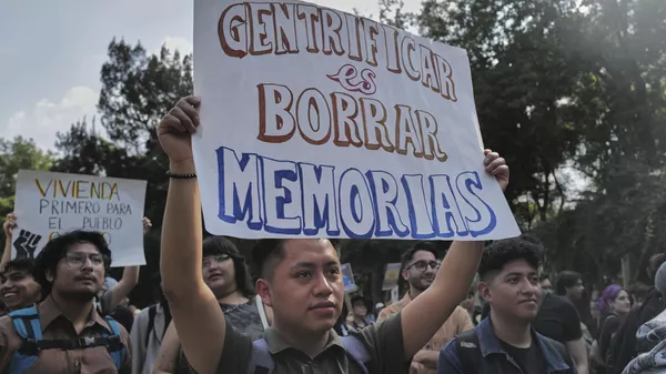 Las marchas contra la gentrificación se han extendido en la Ciudad de México. - Sputnik Mundo