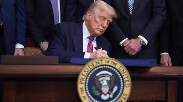 El presidente de Estados Unidos, Donald Trump. - Sputnik Mundo