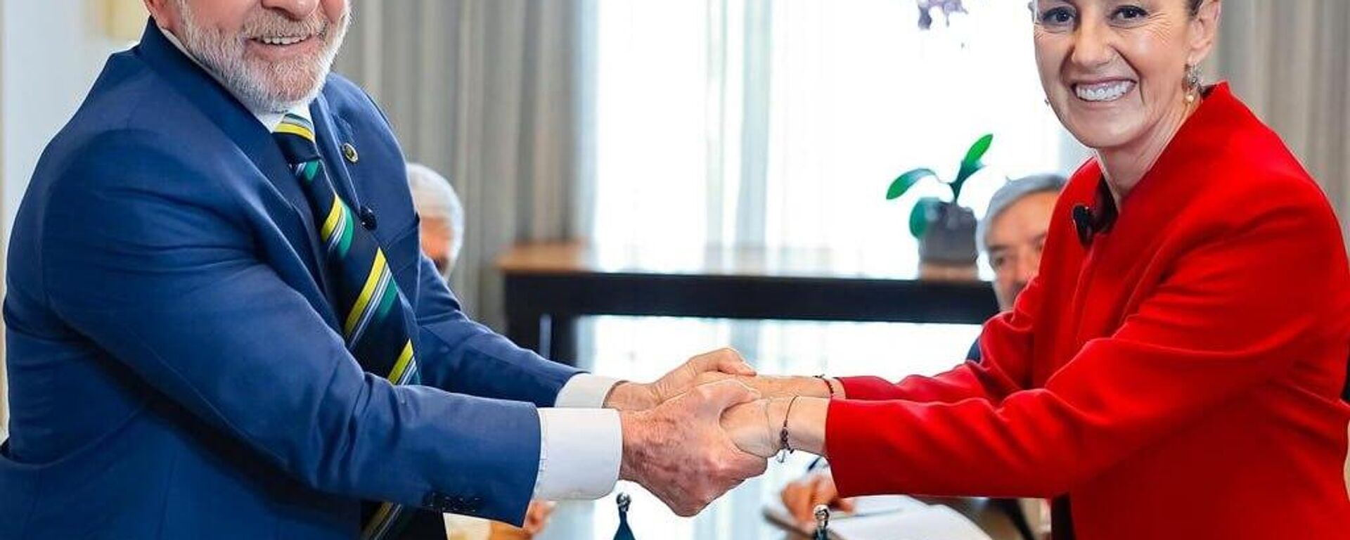 Lula y Sheinbaum abordan la ampliación del acuerdo comercial entre Brasil y México - Sputnik Mundo, 1920, 24.07.2025