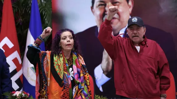Los copresidentes de Nicaragua, Rosario Murillo y Daniel Ortega. - Sputnik Mundo