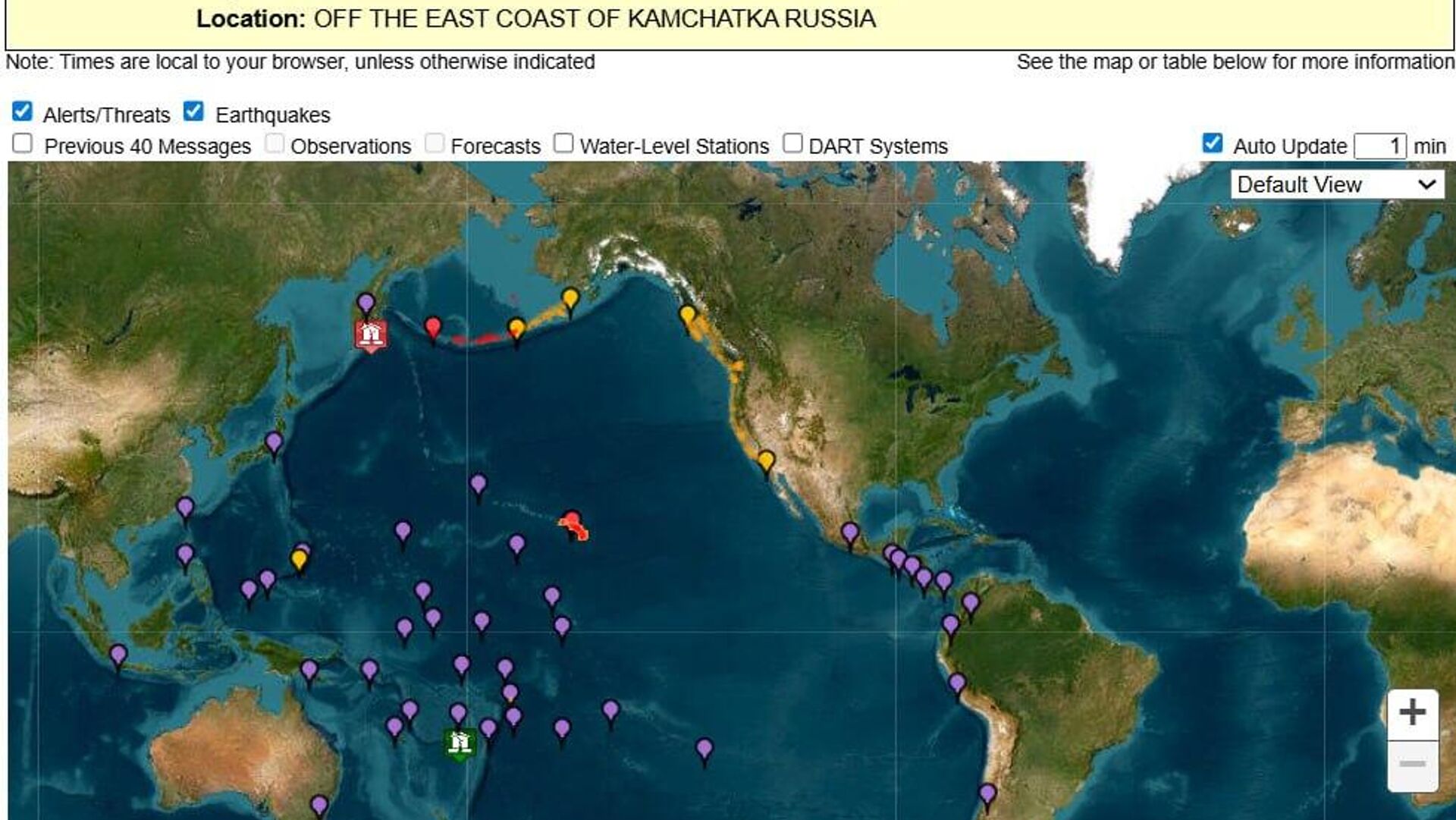 EEUU, Chile y México, en alerta por posibles tsunami tras sismo en Kamchatka EEUU, Chile y México, en alerta por posibles tsunami tras sismo en Kamchatka - Sputnik Mundo, 1920, 30.07.2025