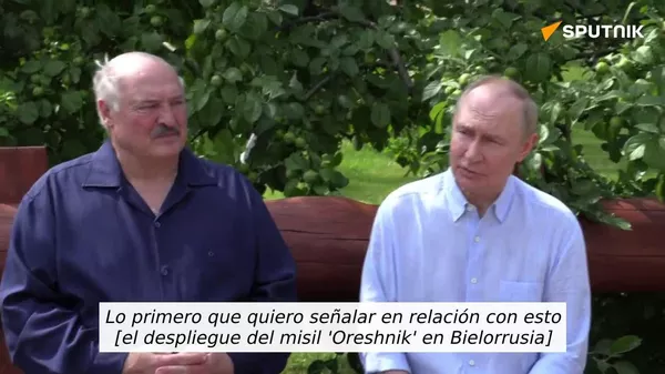 Ya han entrado en servicio: Putin anuncia la producción en serie del complejo de misiles Oreshnik - Sputnik Mundo