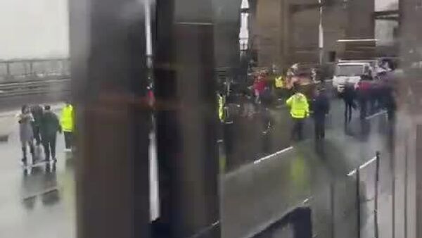 Una multitudinaria marcha a favor de Palestina cierra un emblemático puente en Australia - Sputnik Mundo