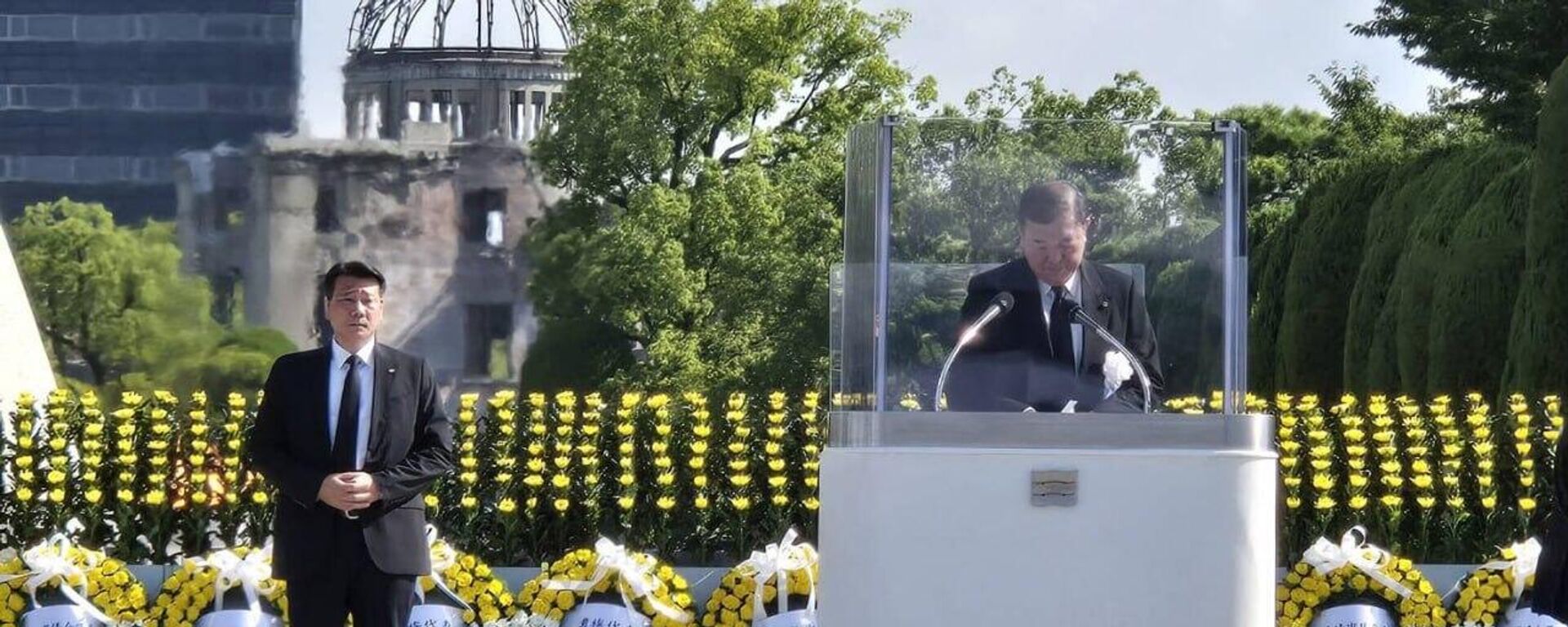 Primer ministro de Japón evita mencionar a EEUU en conmemoración del bombardeo en Hiroshima - Sputnik Mundo, 1920, 06.08.2025