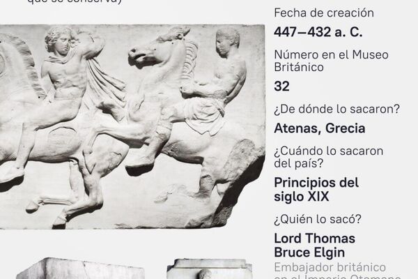 Oro, mármol, estatuas: así son las piezas robadas almacenadas en el Museo Británico - Sputnik Mundo