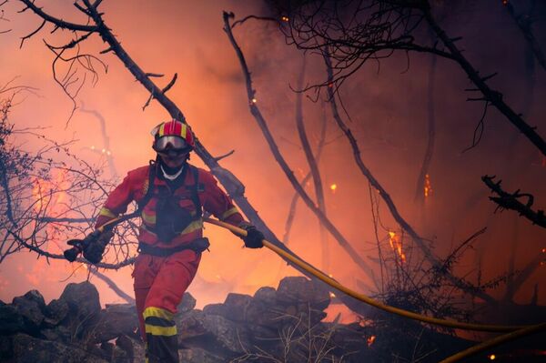 Incendios en España: las fuerzas de emergencia logran dominar un poderoso fuego en el corazón del país Incendios en España: las fuerzas de emergencia logran dominar un poderoso fuego en el corazón del país - Sputnik Mundo