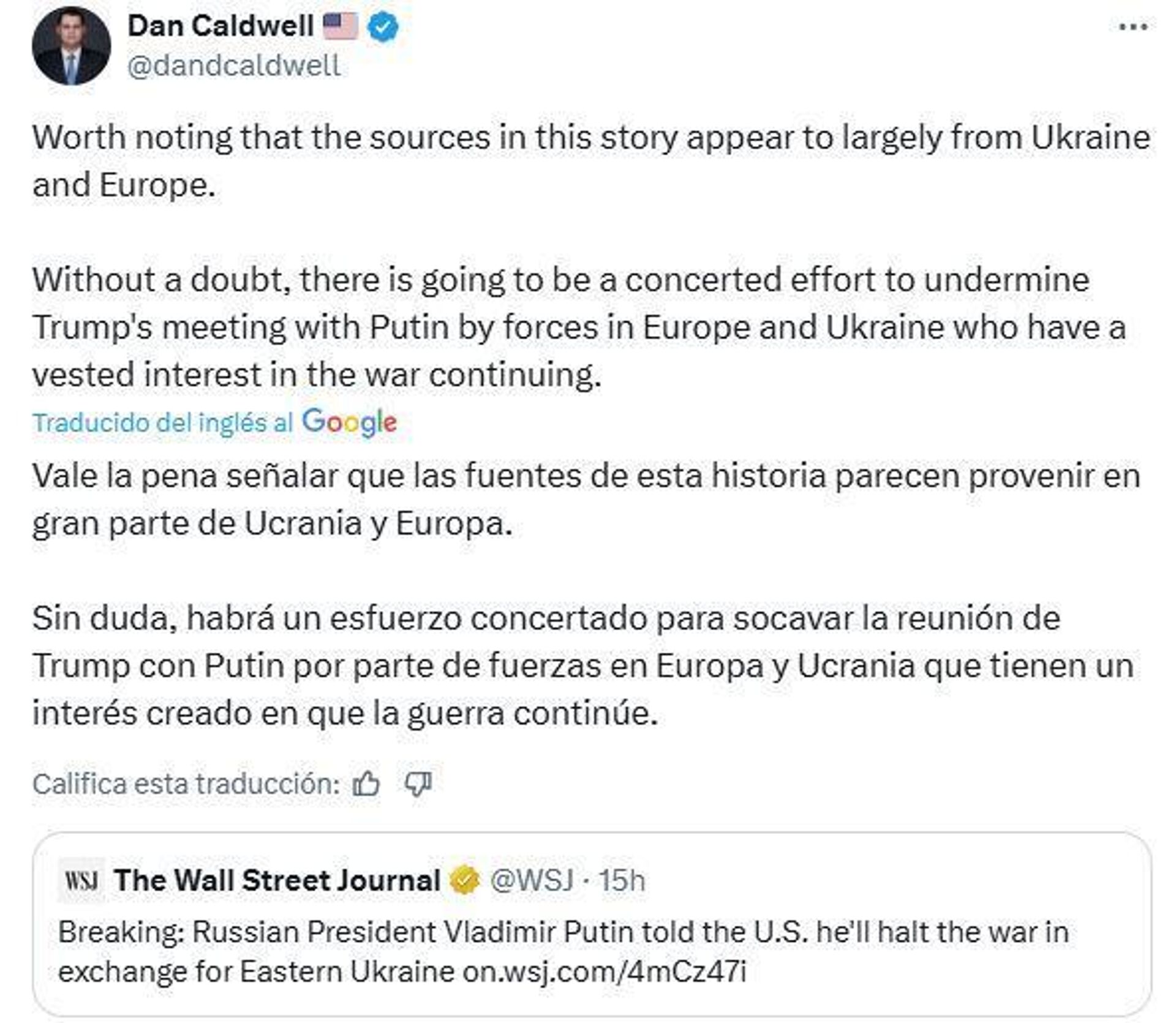 ¿La reunión Putin-Trump en la mira de los belicistas? Advierten de esfuerzos titánicos que intentarán frustrarla ¿La reunión Putin-Trump en la mira de los belicistas? Advierten de esfuerzos titánicos que intentarán frustrarla - Sputnik Mundo, 1920, 09.08.2025