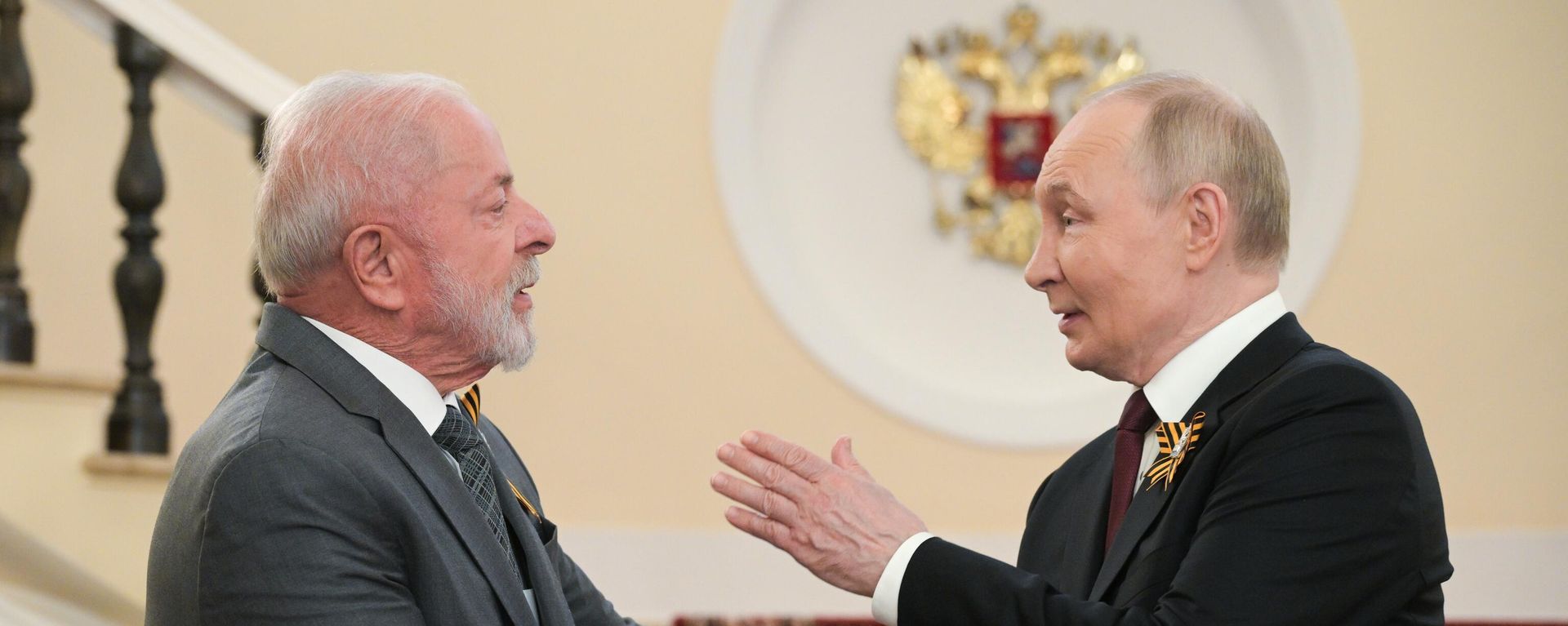 El presidente brasileño, Luiz Inacio Lula da Silva, y el presidente de Rusia, Vladímir Putin - Sputnik Mundo, 1920, 26.10.2026