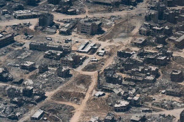Gaza en ruinas: Fotografías aéreas revelan la destrucción total de la Franja de Gaza Gaza en ruinas: Fotografías aéreas revelan la destrucción total de la Franja de Gaza - Sputnik Mundo