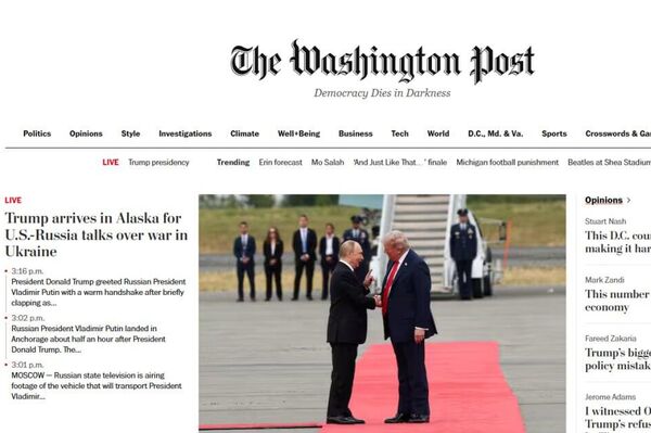 Medios globales destacan la reunión entre Putin y Trump en Alaska Medios globales destacan la reunión entre Putin y Trump en Alaska - Sputnik Mundo