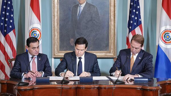 Firma del Memorandum de Entendimiento entre Paraguay y EEUU - Sputnik Mundo