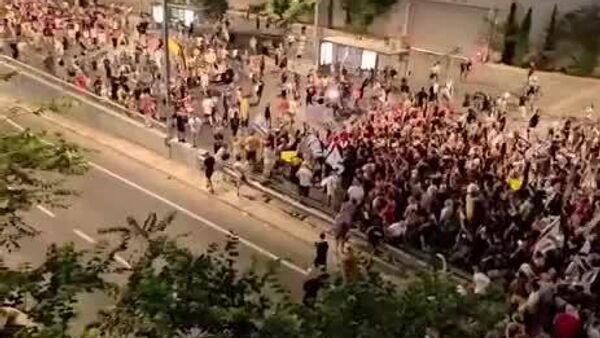 🪧 Israelíes encabezan protesta masiva para exigir el fin del conflicto en Gaza - Sputnik Mundo