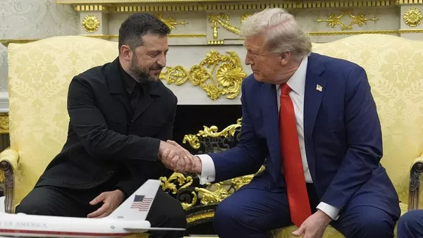 Zelenski y Trump  - Sputnik Mundo