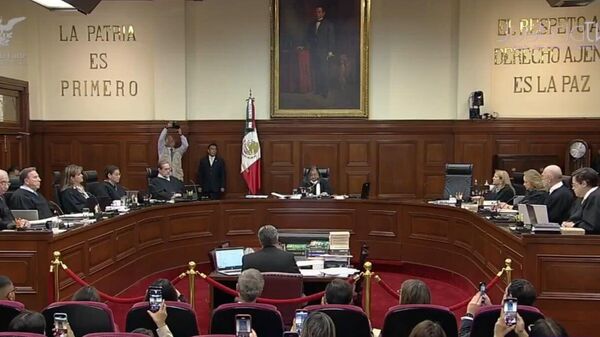 ‍ Ministros de la Suprema Corte de México realizan su última sesión previo a la renovación del órgano - Sputnik Mundo