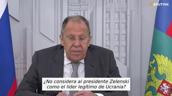 Lavrov comenta el estatus de Zelenski a ojos del Kremlin - Sputnik Mundo