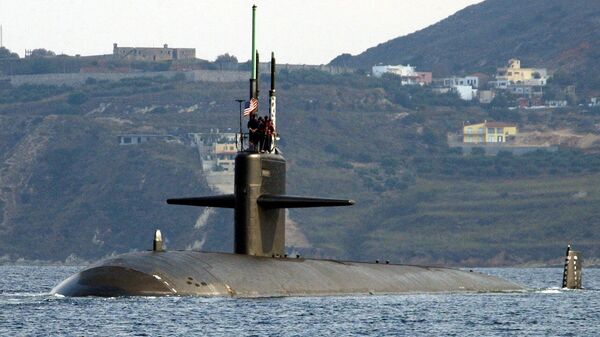 El submarino nuclear USS Newport News - Sputnik Mundo
