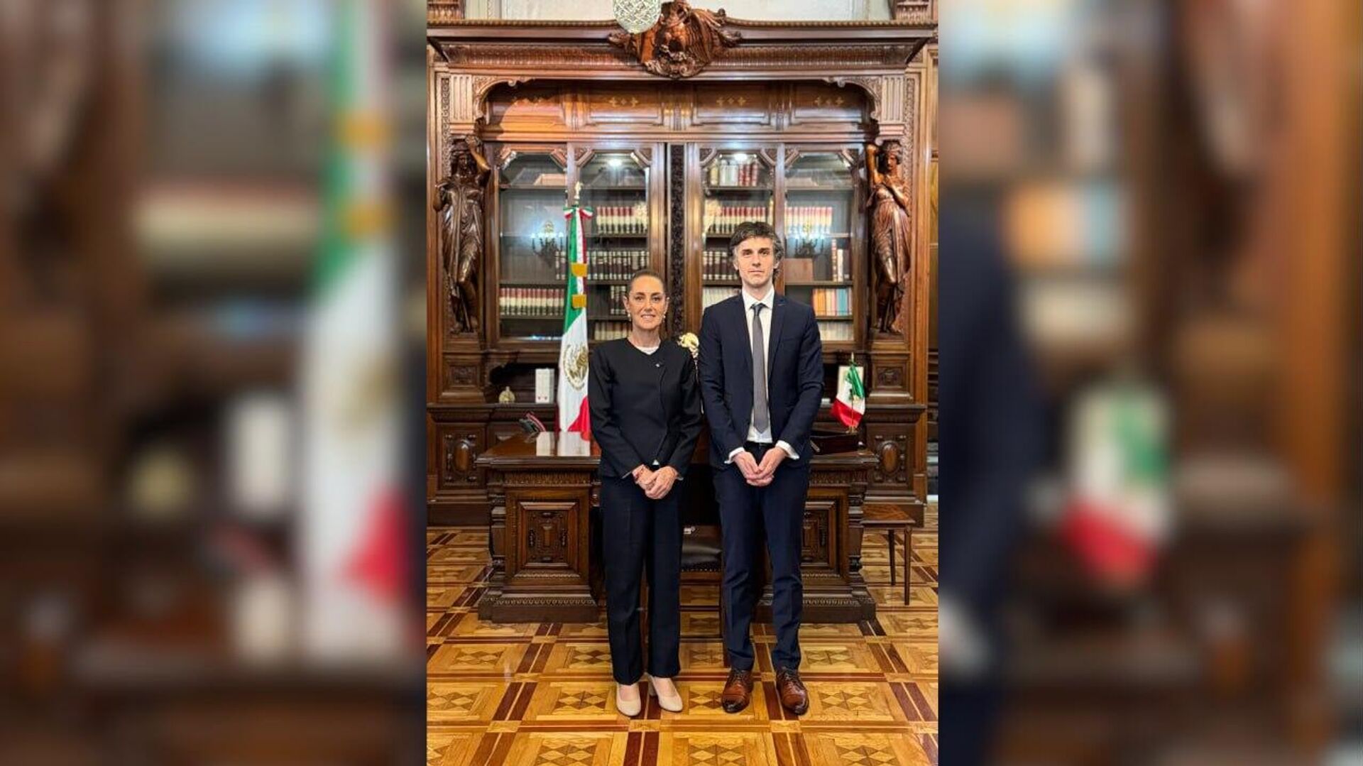 Sheinbaum se reúne con el abogado del expresidente peruano Pedro Castillo Sheinbaum se reúne con el abogado del expresidente peruano Pedro Castillo - Sputnik Mundo, 1920, 30.08.2025