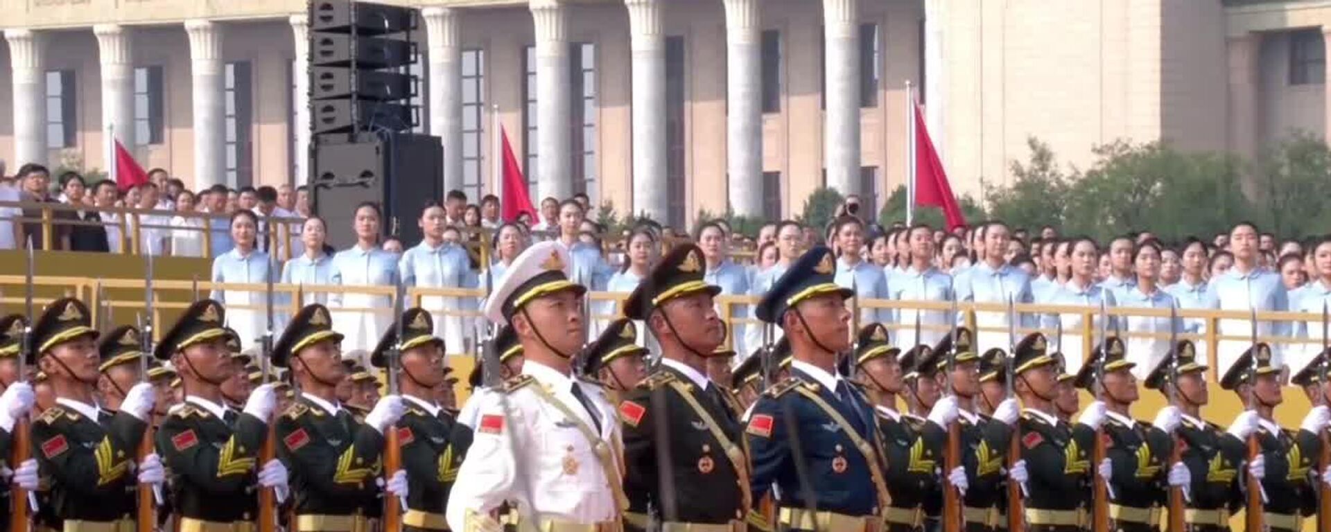 El himno nacional chino sonó en la Plaza de Tiananmén - Sputnik Mundo, 1920, 03.09.2025