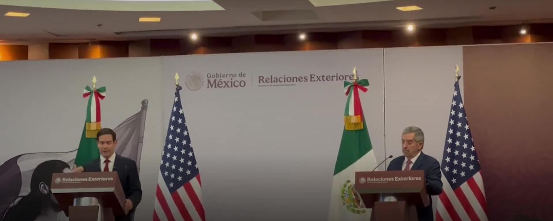 Marco Rubio sobre la relación con México: Jamás en la historia de los países ha habido esta cooperación - Sputnik Mundo, 1920, 03.09.2025