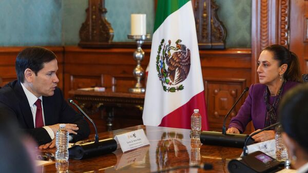 Marco Rubio y Claudia Sheinbaum  - Sputnik Mundo