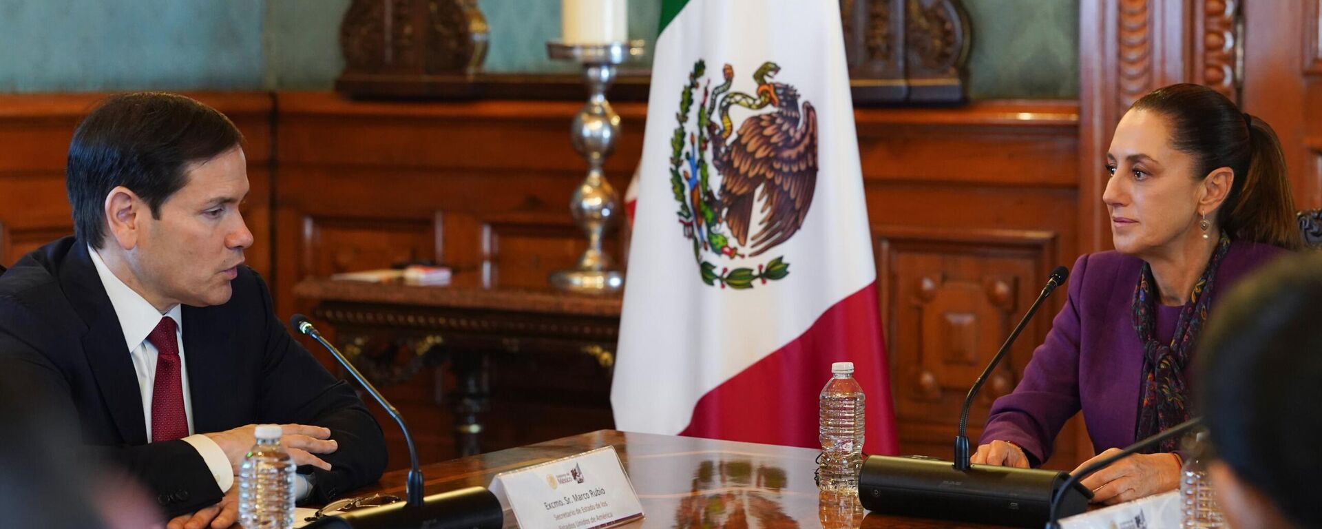 Marco Rubio y Claudia Sheinbaum  - Sputnik Mundo, 1920, 04.09.2025