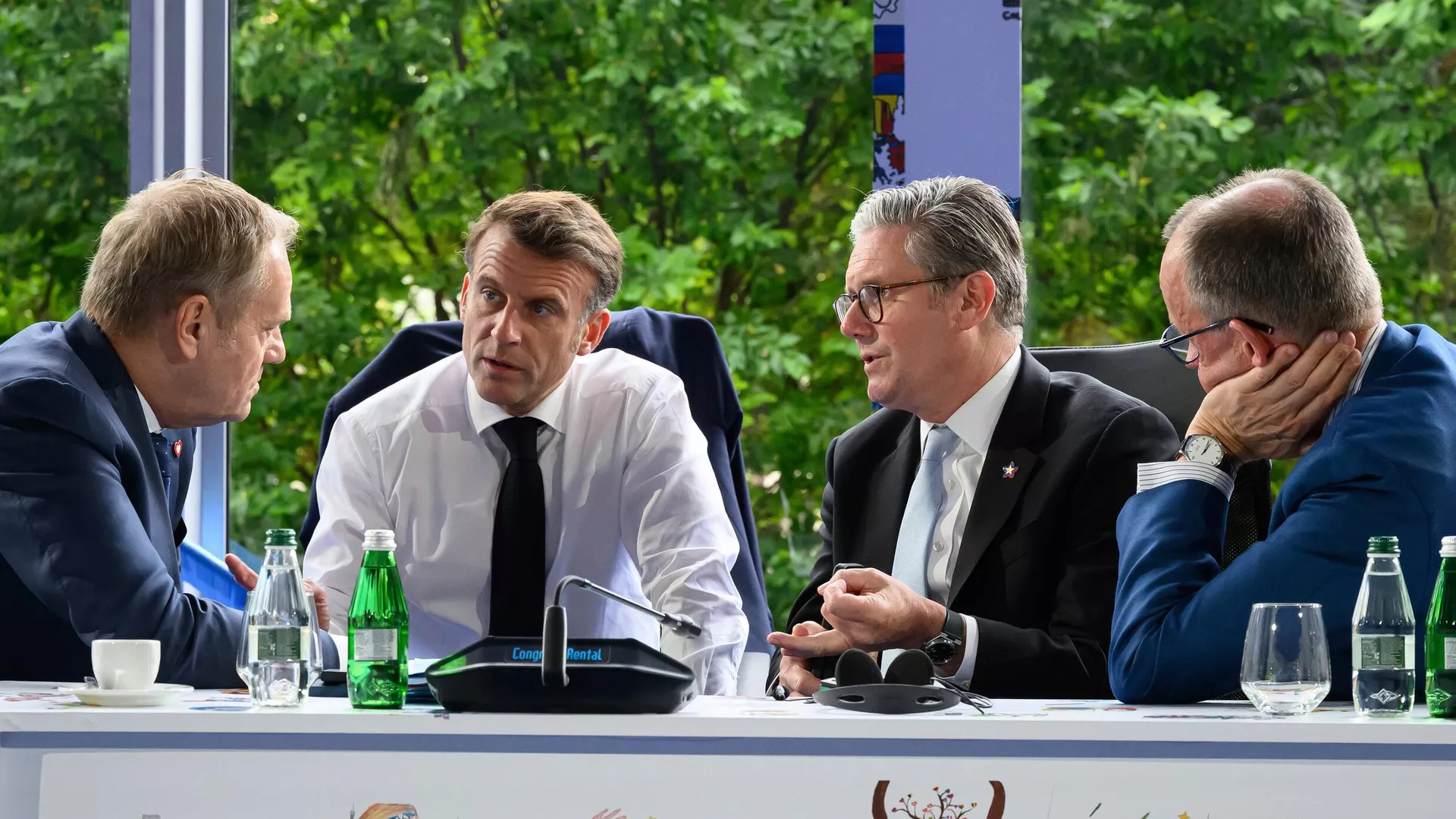 El primer ministro de Polonia, Donald Tusk (izquierda); el presidente de Francia, Emmanuel Macron; el primer ministro del Reino Unido, Keir Starmer, y el canciller alemán, Friedrich Merz El primer ministro de Polonia, Donald Tusk (izquierda); el presidente de Francia, Emmanuel Macron; el primer ministro del Reino Unido, Keir Starmer, y el canciller alemán, Friedrich Merz - Sputnik Mundo, 1920, 06.09.2025
