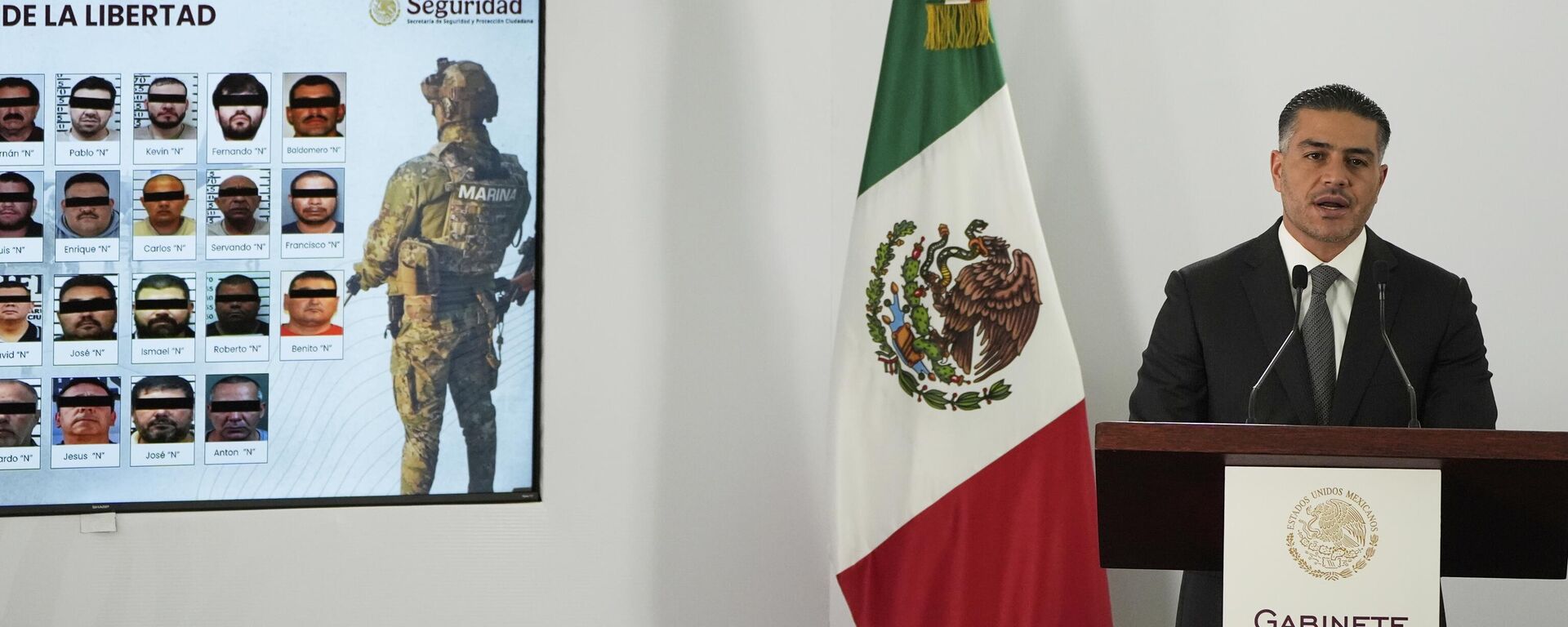 Omar García Harfuch, titular de la Secretaría de Seguridad y Protección Ciudadana (SSPC) de México Omar García Harfuch, titular de la Secretaría de Seguridad y Protección Ciudadana (SSPC) de México - Sputnik Mundo, 1920, 10.09.2025