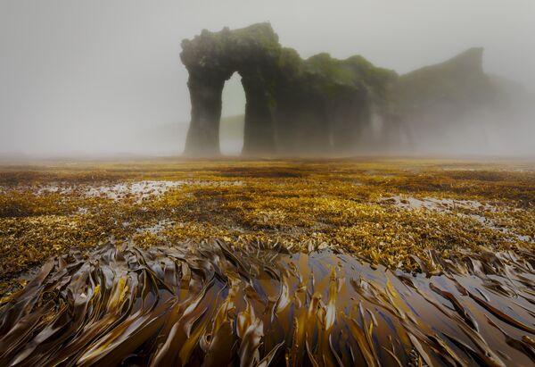 Los arcos misteriosos de la isla Simushir, un archipiélago de origen volcánico, parte de la Gran Cadena de las Islas Kuriles, en el Lejano Oriente, en la categoría Paisaje. - Sputnik Mundo