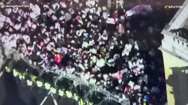 Arrestan a 25 personas durante manifestación multitudinaria en Londres - Sputnik Mundo