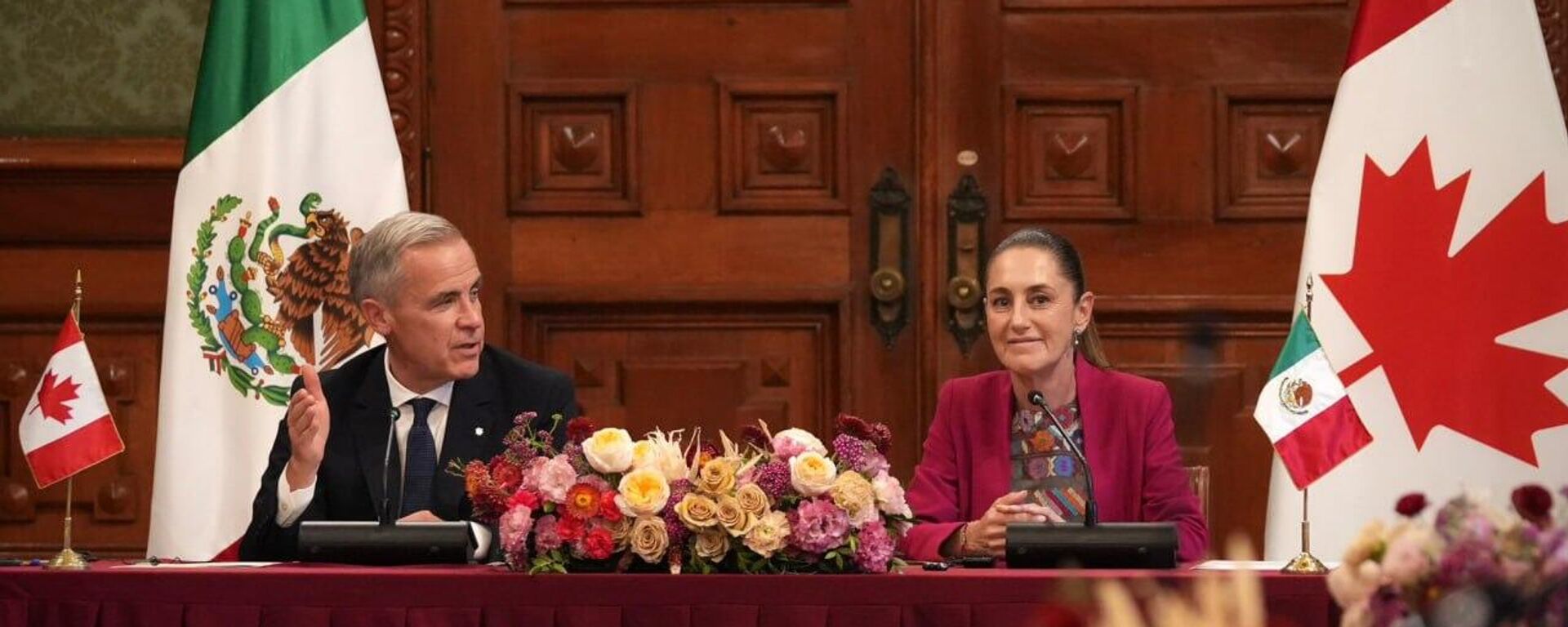Carney y Sheinbaum presentan el Plan de Acción México-Canadá 2025-2028 - Sputnik Mundo, 1920, 19.09.2025
