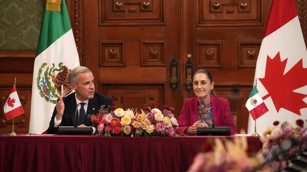 Carney y Sheinbaum presentan el Plan de Acción México-Canadá 2025-2028 - Sputnik Mundo