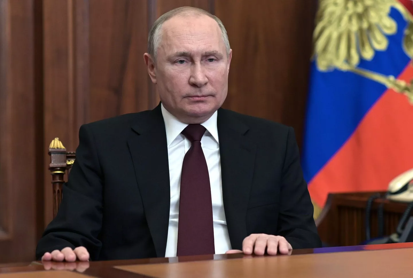 Putin da un mensaje a la nación sobre el reconocimiento de las repúblicas de Donetsk y Lugansk - Sputnik Mundo