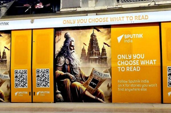 Sputnik bajó al metro: el medio lanza su tren de marca en la India Sputnik bajó al metro: el medio lanza su tren de marca en la India - Sputnik Mundo