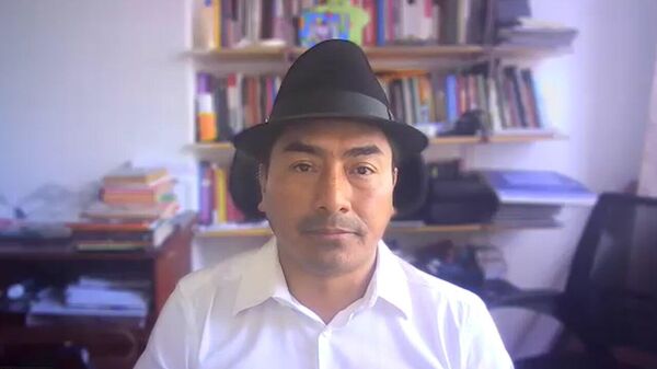 Leonidas Iza, líder indígena y excandidato presidencial de Ecuador Leonidas Iza, líder indígena y excandidato presidencial de Ecuador - Sputnik Mundo