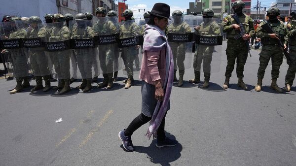 Protestas de indígenas en Ecuador. - Sputnik Mundo