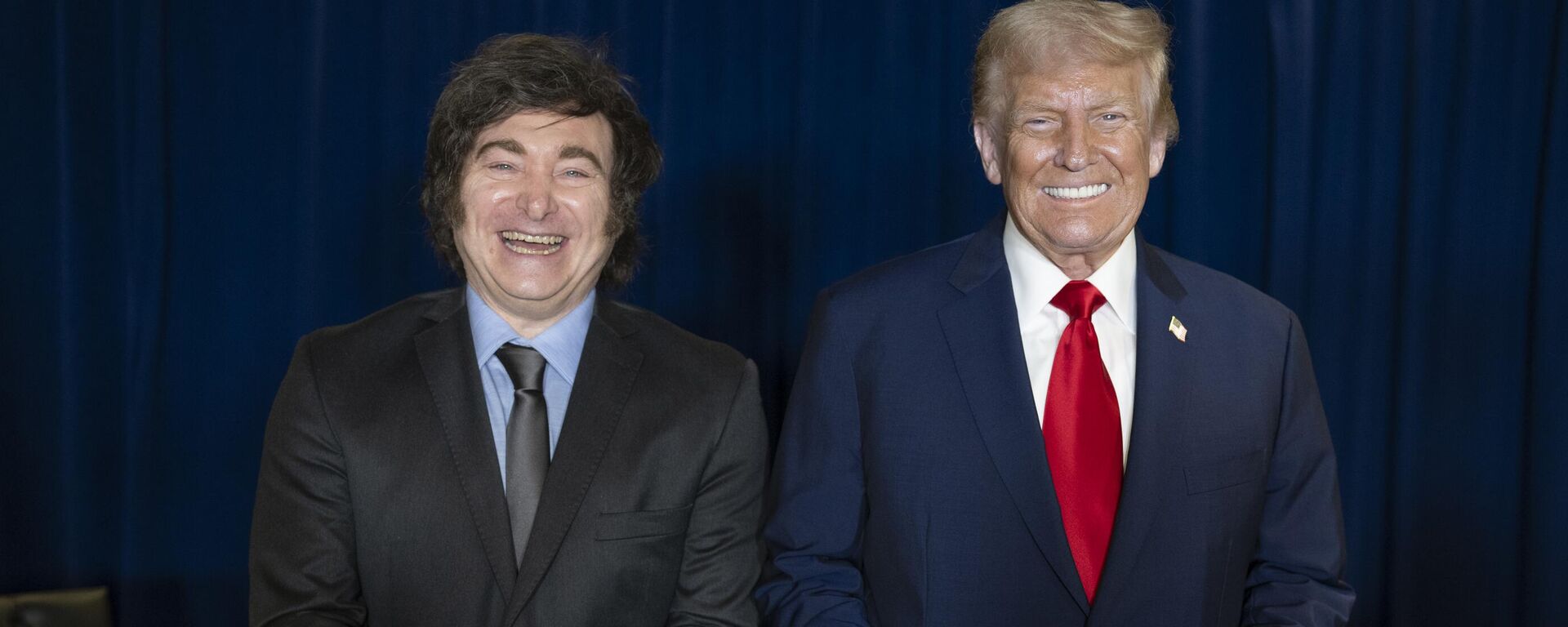 Los presidentes de Argentina, Javier Milei, y de EEUU, Donald Trump. - Sputnik Mundo, 1920, 24.09.2025