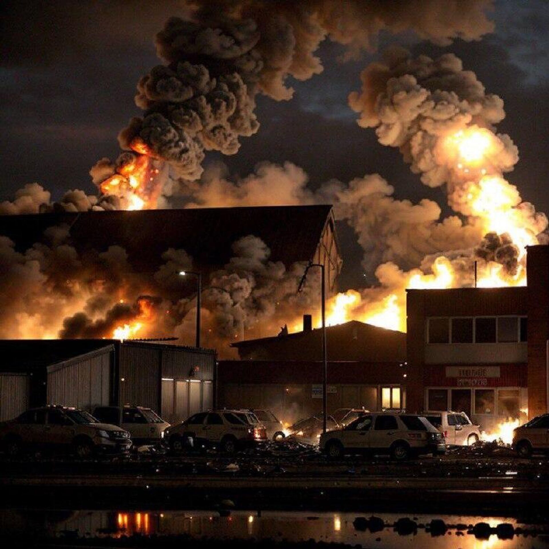 Una potente explosión sacude un polígono industrial en el Reino Unido Una potente explosión sacude un polígono industrial en el Reino Unido - Sputnik Mundo, 1920, 25.09.2025